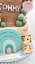 Bánh sinh nhật fondant con hổ đẹp nhất